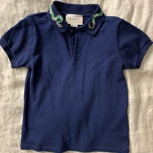 Limited edition Boys Gucci Snake colar polo